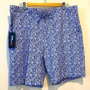 NWT Ralph Lauren RLX Golf Size 36 Printed Fish Athletic Shorts - Classic Fit